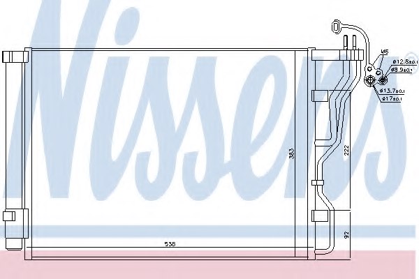 NISSENS 940245 Condenser, air conditioning